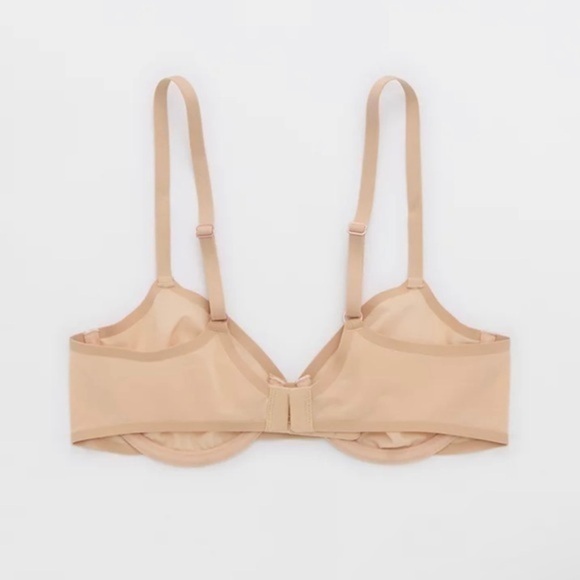 Aerie SMOOTHEZ Beige Mesh Unlined Underwire Balconette Bra - Picture 2 of 8
